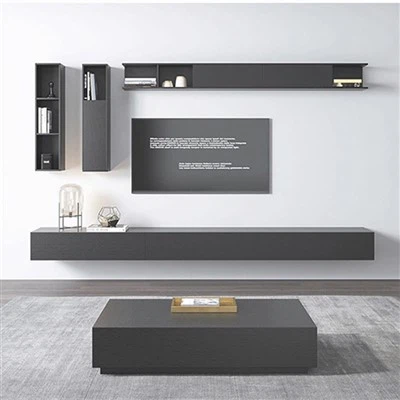 Moble de TV de paret negre